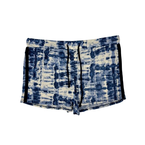 Lucky Brand 4-Piece Blue Tie Dye Lounge Set w/Tank Top, T-shirt, Shorts & Pants - Picture 9 of 16